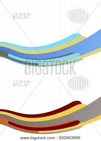 Smooth Abstract Colorful Backgrounds Set - Eps10 Background, Vector, Business,