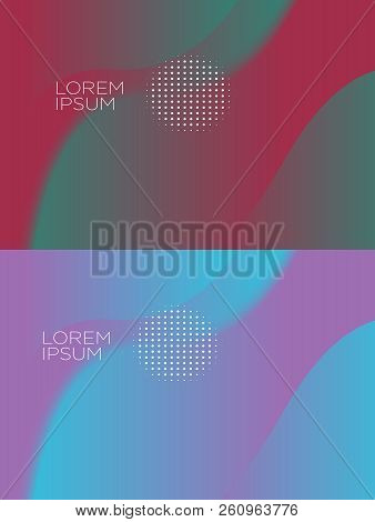 Smooth Abstract Colorful Backgrounds Set - Eps10 Background, Vector, Business,