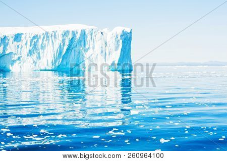 Big Icebergs In The Ilulissat Icefjord, Western Greenland