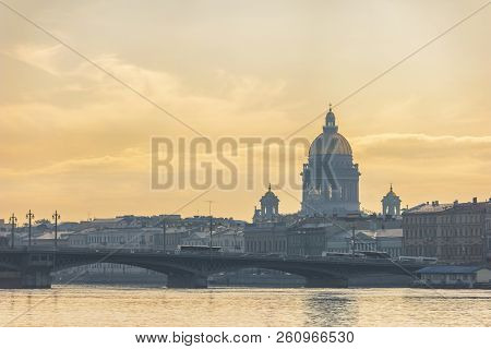 Saint Petersburg Russia, City Skyline At Saint Isaac Cathedral