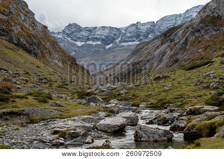 A View Of Troumouse Cirque In The French Pyrenees