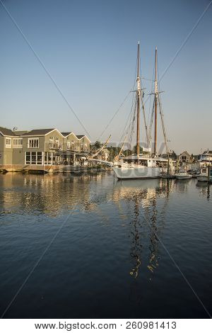 Kennebunkport - September 16: Nice View Of The Small Harbour On Septembe 16, 2018 In Kennebunkport, 