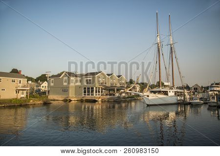 Kennebunkport - September 16: Nice View Of The Small Harbour On Septembe 16, 2018 In Kennebunkport, 