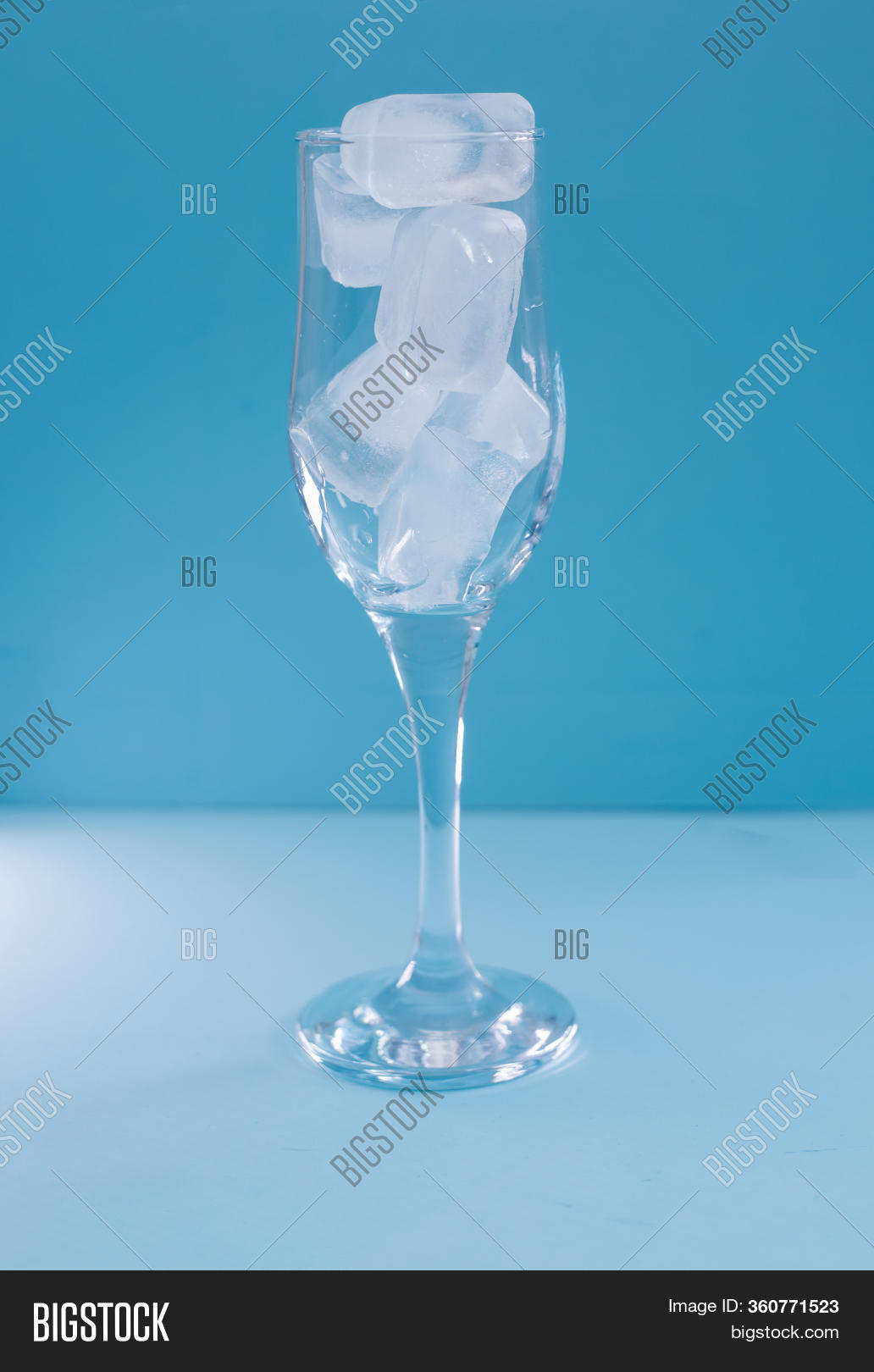 Glass Ice On Blue Image & Photo (Free Trial) Bigstock