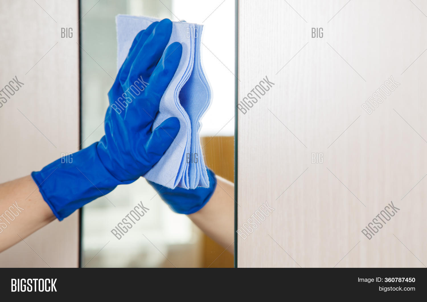 Woman Cleans Mirror Image & Photo (Free Trial) Bigstock