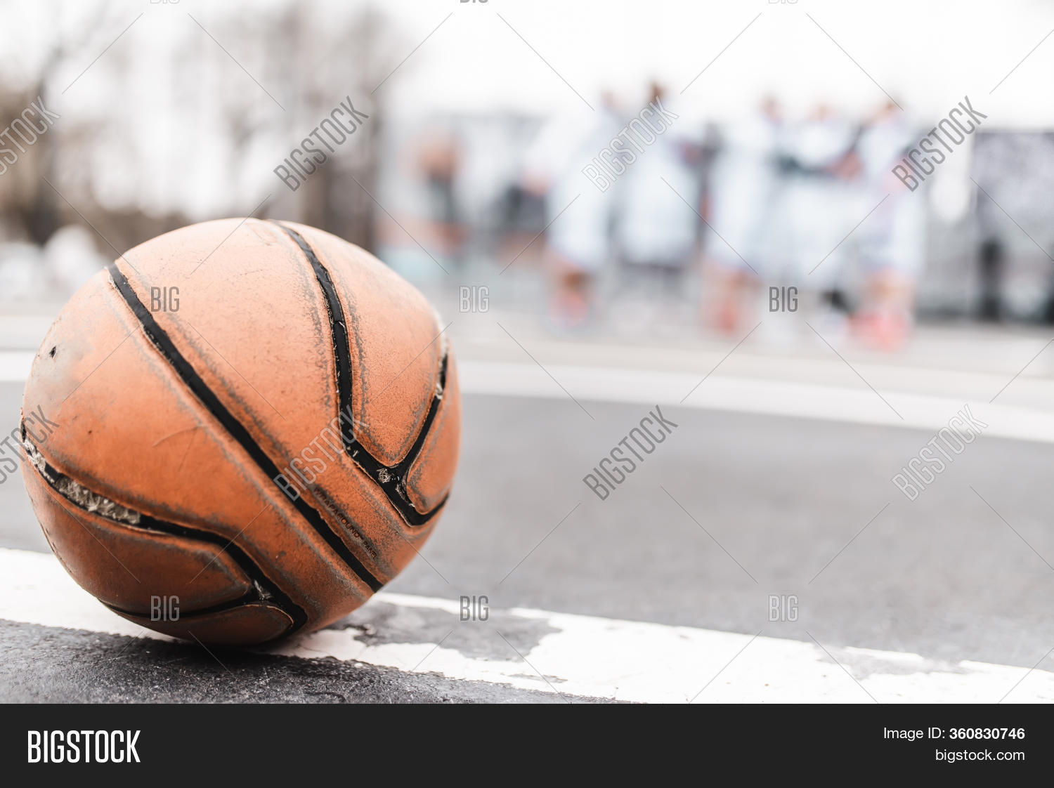 old basketball ball