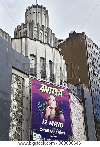 Buildings At Corrientes Avenue, Buenos Aires, Argentina