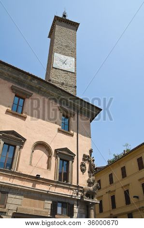 Palácio do Podest. Viterbo. Lazio. Itália.