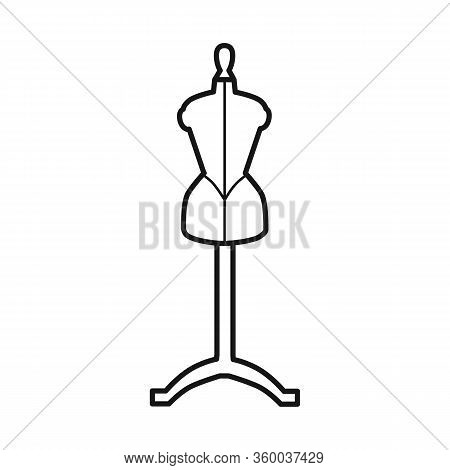 Vector Design Of Dummy And Feminine Logo. Web Element Of Dummy And Wooden Vector Icon For Stock.