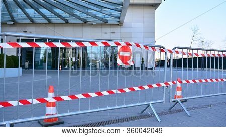 Warsaw, Poland. 7 April 2020. Double Tree By Hilton Hotel & Conference Centre Warsaw Shut Down Due T
