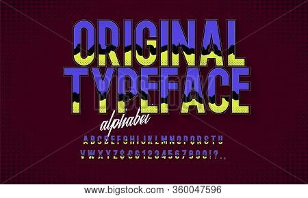 Hand Drawn Vintage Typeface. Original Retro Alphabet.