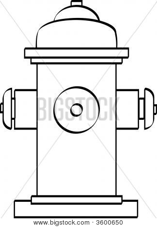 Contour de la bouche d'incendie.
