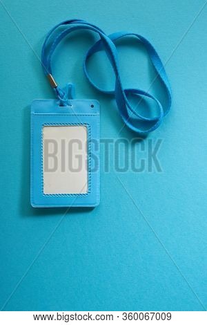 tag or card holder with landyard      