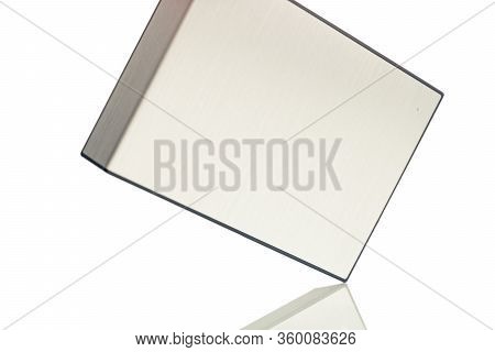An Exciting Image Of An External Digital Hard Drive Device On A White Background.