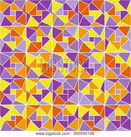 Seamless Geometric Vector Pattern, Modern Colors, Geometric Shapes. Stock Vector Panel.