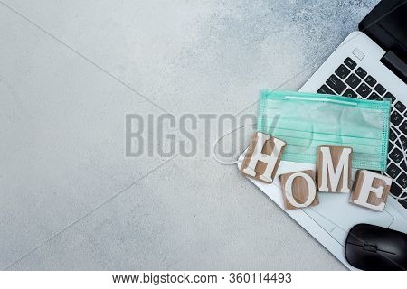 Coronavirus Epidemic Self-isolation Remote Work Protective Mask Social World Problem Covid - 19
