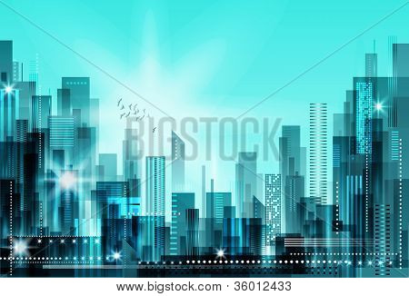 Skyline cidade moderna