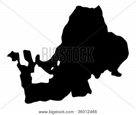 Mapa jezera Chiemsee