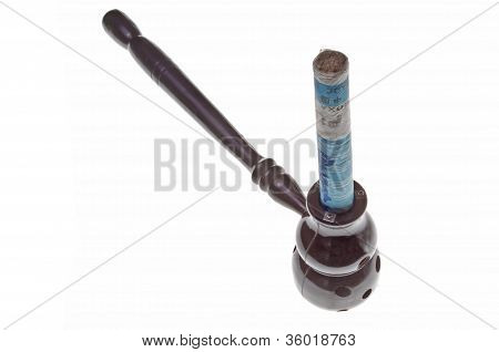 Cigarro de Moxa con soporte