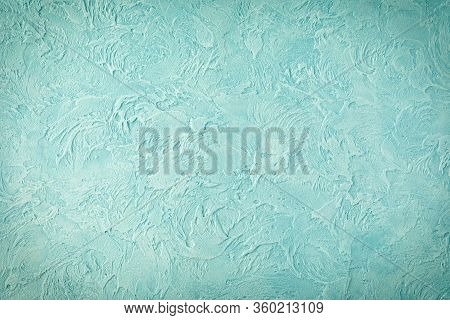 Luxurious Background With Imitation Of Sea Wave. Handmade.