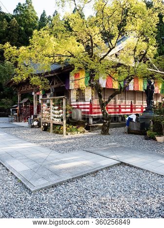 Kochi Prefecture, Japan - April 8, 2018: On The Grounds Of Iwamotoji, Temple Number 37 Of Shikoku Pi