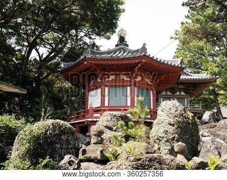 Tosashimizu, Japan - April 8, 2018: On The Grounds Of Kongofukuji, Temple Number 38 Of Shikoku Pilgr