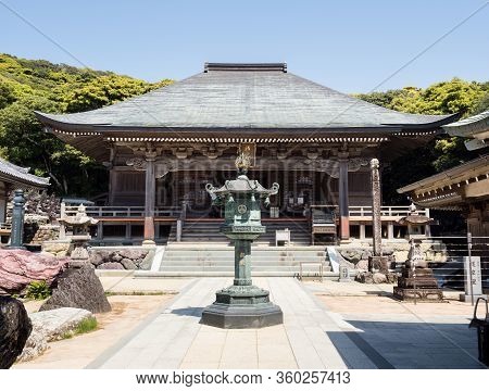 Tosashimizu, Japan - April 8, 2018: Main Hall Of Kongofukuji, Temple Number 38 Of Shikoku Pilgrimage