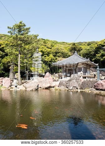 Tosashimizu, Japan - April 8, 2018: On The Grounds Of Kongofukuji, Temple Number 38 Of Shikoku Pilgr