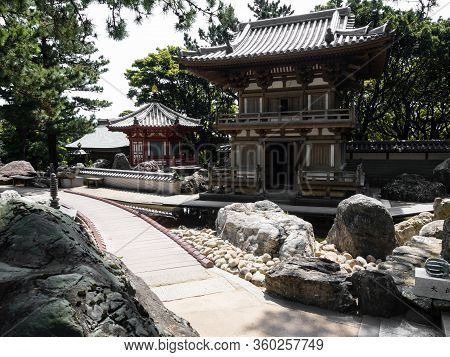 Tosashimizu, Japan - April 8, 2018: On The Grounds Of Kongofukuji, Temple Number 38 Of Shikoku Pilgr