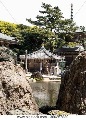 Tosashimizu, Japan - April 8, 2018: On The Grounds Of Kongofukuji, Temple Number 38 Of Shikoku Pilgr