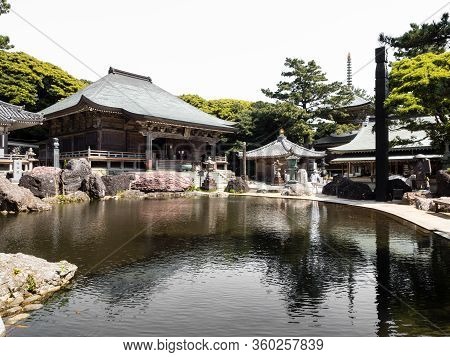 Tosashimizu, Japan - April 8, 2018: On The Grounds Of Kongofukuji, Temple Number 38 Of Shikoku Pilgr