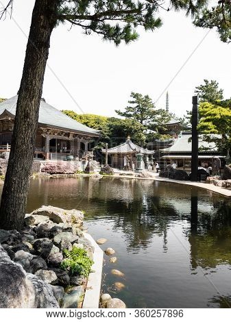 Tosashimizu, Japan - April 8, 2018: On The Grounds Of Kongofukuji, Temple Number 38 Of Shikoku Pilgr