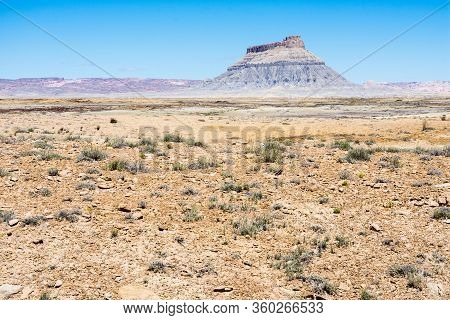 View Of Factory Butt From State Rout 24 In Utah, Usa