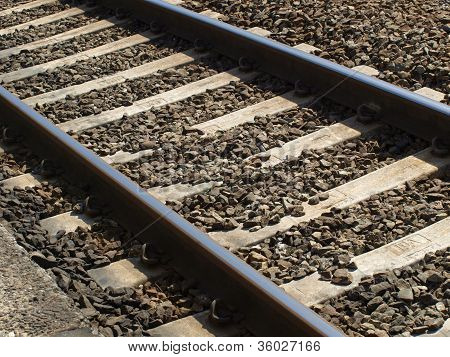 Railway closeup