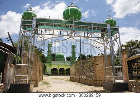 Green Building Of Masjid Nurul Rahmah Mosque In Rural Of Lower Southern Province Of Thailand For Tha