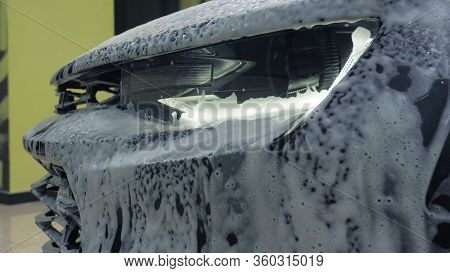 Tomsk, Russia - March 30, 2020: Chevrolet Camaro Zl1 The Exorcist Cover The Soapy Solution