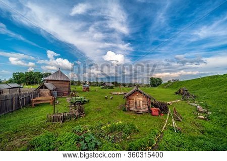 Meadow Inside The Torzhok Kremlin In The Old Town Of Torzhok, Near Tver, Russia