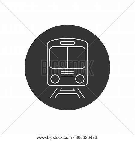 Train Line Icon Symbol Vector On White Background