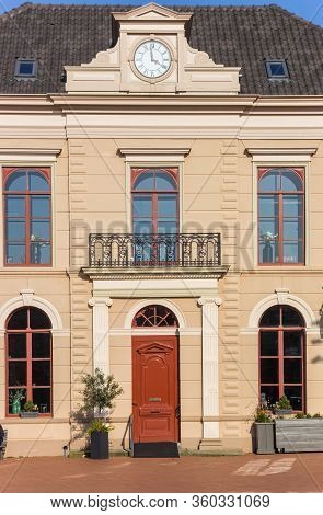 Front Door Of A Historic Building In Steenwijk, Netherlands