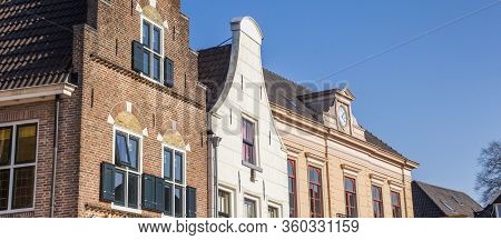 Panorama Of Historic Buildings At The Market Square Of Steenwijk, Netherlands