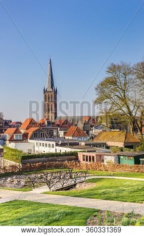 Nettelbosch Park In The Historic Center Of Steenwijk, Netherlands