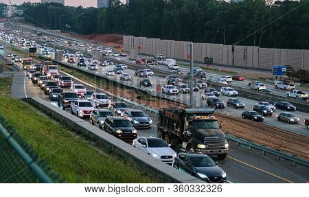 Atlanta, Georgia - October 3, 2019: Since The Massive Improvements To The Infrastructure Leading Up 