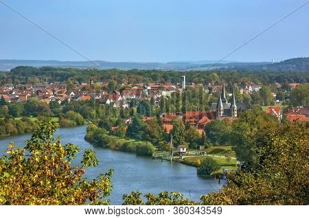 Aeiral View Of Bad Wimpfen With Church Of St. Peter, Germany