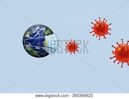 World Corona Virus Attack Concept. World Fight Against 2019-ncov Novel Coronavirus. Concept How Coro