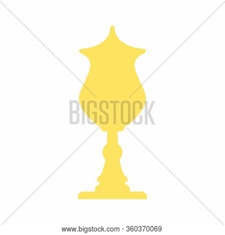 Winner's Trophy Icon. The Golden Trophy Vector Is A Symbol Of Victory In A Sports Event As Football,