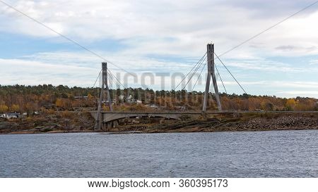 Hvalerporten Road Bridge To Hvaler Island In Norway