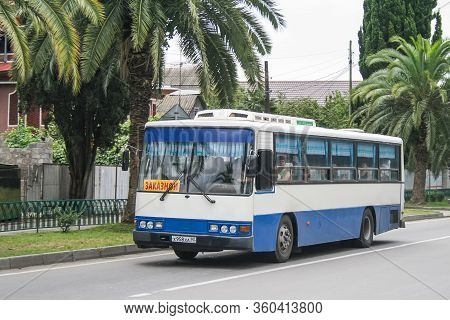 Sochi, Russia - July 18, 2009: Old Urban Bus Daewoo Bs106 In The City Street.
