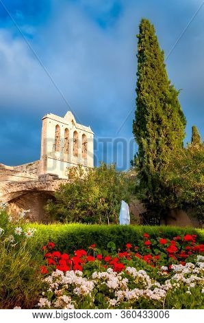 View Of Bellapais, Medieval Abbey. Kyrenia District, Cyprus