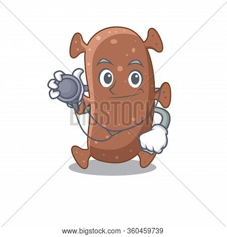 Actinomyces Israelii In Doctor Cartoon Character With Tools