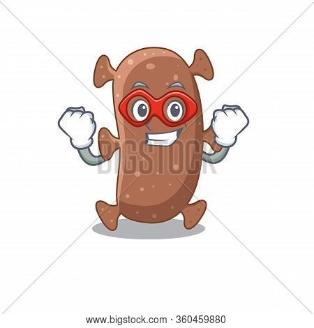 A Cartoon Character Of Actinomyces Israelii Performed As A Super Hero
